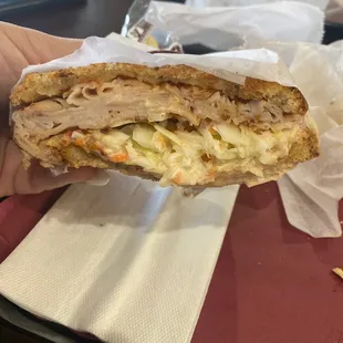 Turkey Reuben sandwich... really good!!!
