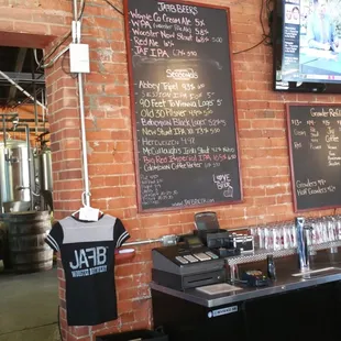 Beer board.  Nice selection on tap!