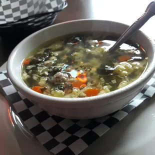 Delicious wedding soup