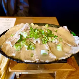 Boiled pork belly