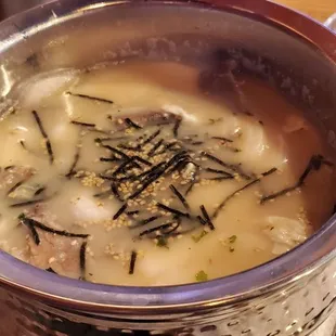 Rice Cake Beef Soup