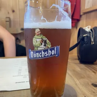 Unfiltered Lager on draft. Yes you want this!