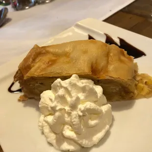Apple Strudel was piping hot and delicious!