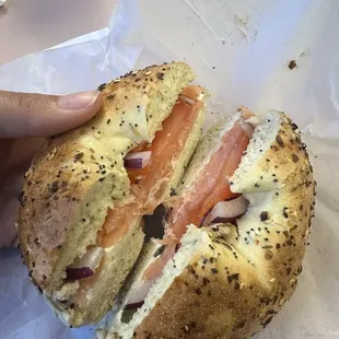 Lox and bagel
