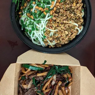 Original meefen and Jahunger noodles