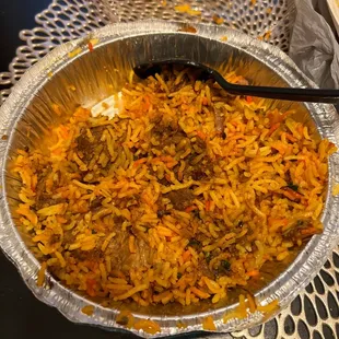 Lamb biryani ($15)