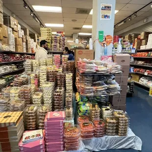 Inside; Indian desserts (sweets)