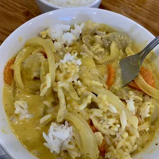 Pork Yellow Curry Dinner