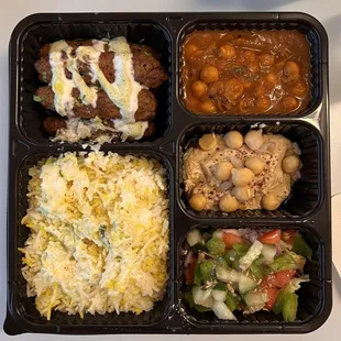 Lamb kofta kebab platter