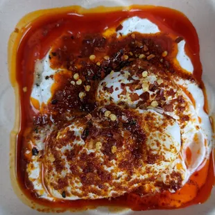 Turkish eggs, served with their superb walnut bread (not pictured)