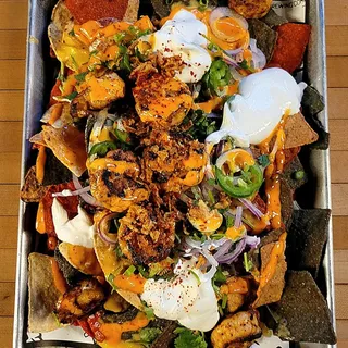 SPICY SHRIMP PARTY NACHOS