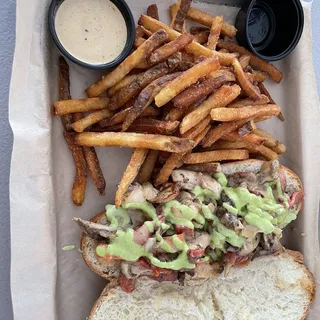 JERK CHICKEN CHEESESTEAK