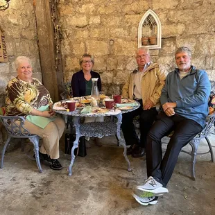 Outdoor kitchen and dining was great.