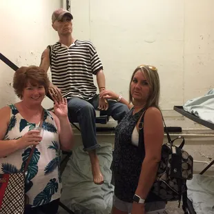 Cindy and Threasa in jail