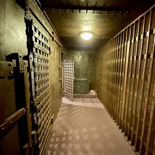 the inside of a jail cell