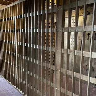 the inside of a jail cell