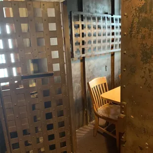 Eat in a old jail cell
