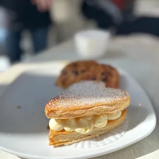 a pastry on a plate