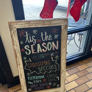 a sign for the season