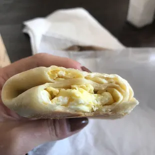Breakfast wrap.
