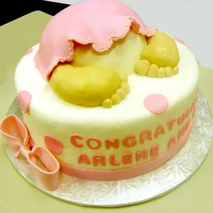 Baby Shower 8" double layer cake.