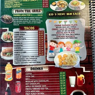 Menu.