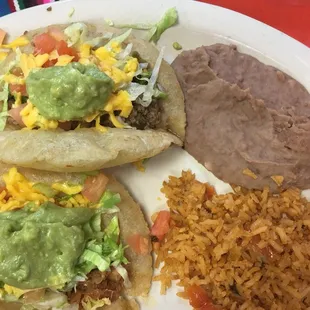 Puffy Taco Plate Chicken/Beef