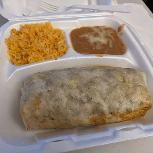 Burrito dinner