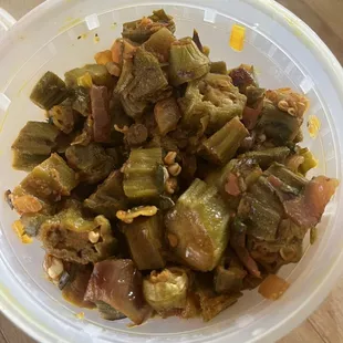 Okra dish