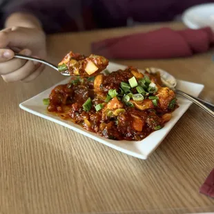 Appetizer paneer chilli