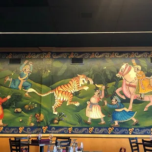 a mural depicting a scene from the rama rama rama rama rama rama rama rama rama rama rama rama rama rama rama