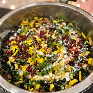a bowl of food