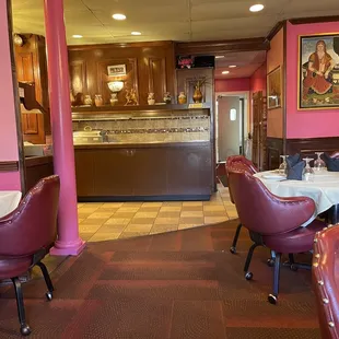the dining area