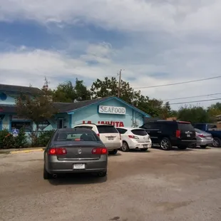 cars parked in a parking lot