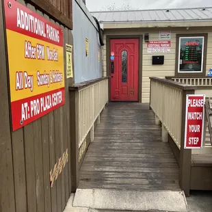 Back Entrance by the parking lot