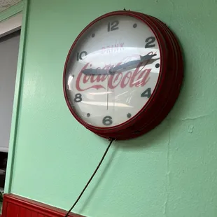 Clock Coca Cola history America