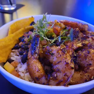 Caribbean Shrimp and Black Bean bowl ...