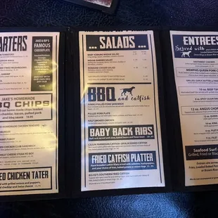 Simple menu to read! Not a busy confusing menu.