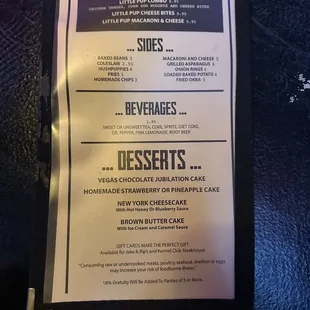 Didn't try the desserts but looks like they have some good ones!