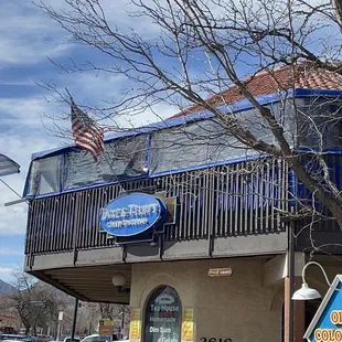 the front of the restaurant