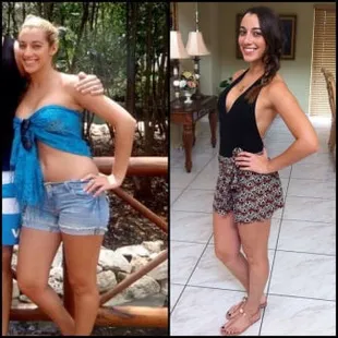 Here's a progress pic of Daliana. 1 month of training! shes my most persistent client and trains hard!