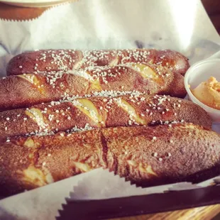 Hot Soft Pretzels - Deep fried so much that only Paula Deen would eat them.  Oh, but don't worry bc the salt will overpower everything.