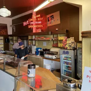 a view of the counter area