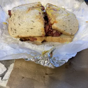 A soggy bread mess - the bread doesn&apos;t hold up to the sandwich.