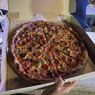pizza, food