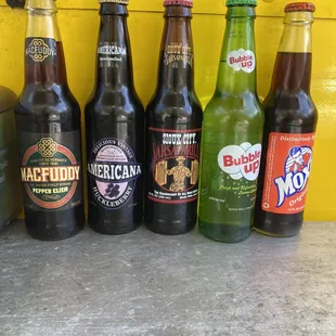 Ice cold local sodas