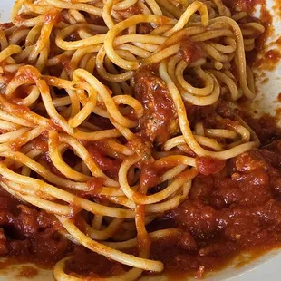 Spaghetti with meat sauce