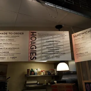 a menu for a restaurant