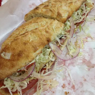 The Italian Hoagie sandwich.