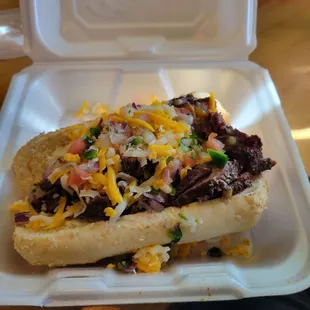 Tri tip sandwich